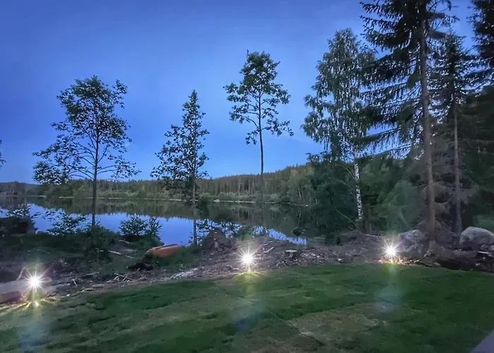 Сasa de vacaciones Water Front Scandinavian Forest View With No Neighbors